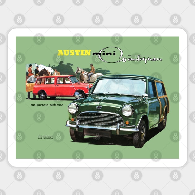 AUSTIN COUNTRY MAN - advert Magnet by Throwback Motors